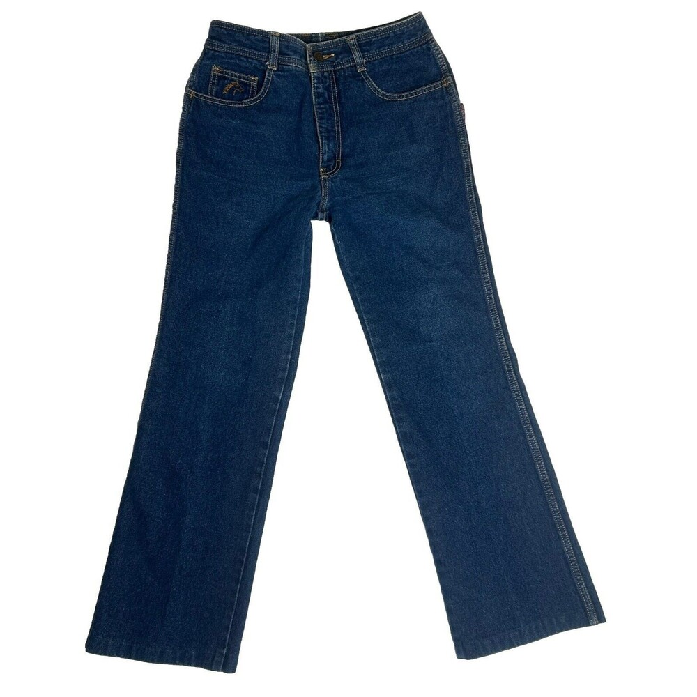 Vintage 70s 80s Jordache Jeans Womens L Horse Head USA Dark Wash Casual 28x27